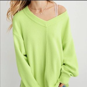 Aerie Oversized textured Sweater Sz.L